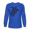 Men's Sea Turtle - Tribal Long T-Shirt