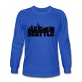 Men's Seattle Skyline Long T-Shirt