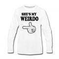 Men's shes my weirdo Long T-Shirt