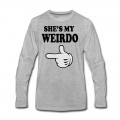 Men's shes my weirdo Long T-Shirt