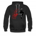 Men's Stencil Police - Street Art Pepper Spray Cop heart Hoodie