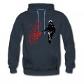 Men's Stencil Police - Street Art Pepper Spray Cop heart Hoodie