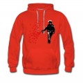 Men's Stencil Police - Street Art Pepper Spray Cop heart Hoodie