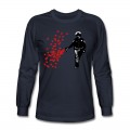 Men's Stencil Police - Street Art Pepper Spray Cop heart Long T-Shirt