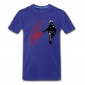 Men's Stencil Police - Street Art Pepper Spray Cop heart T-Shirt