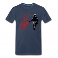 Men's Stencil Police - Street Art Pepper Spray Cop heart T-Shirt