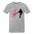 Men's Stencil Police - Street Art Pepper Spray Cop heart T-Shirt