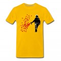 Men's Stencil Police - Street Art Pepper Spray Cop heart T-Shirt