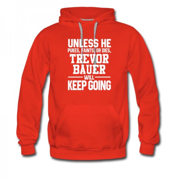 Men's Trevor Bauer Keeps On Going Unless Arizona Baseball Hoodie