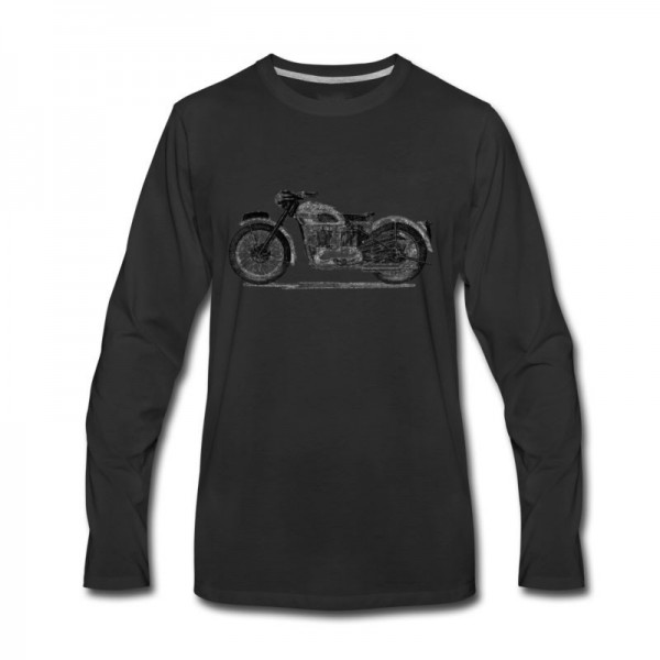 Men's Vintage Triumph twin Long T-Shirt