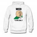 Men's weed_y_u_no_legal Hoodie