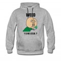 Men's weed_y_u_no_legal Hoodie