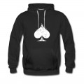 Men's White Used Ace of Spade Hoodie