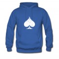 Men's White Used Ace of Spade Hoodie