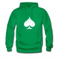 Men's White Used Ace of Spade Hoodie