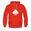 Men's White Used Ace of Spade Hoodie