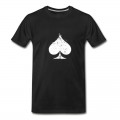 Men's White Used Ace of Spade T-Shirt