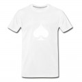 Men's White Used Ace of Spade T-Shirt