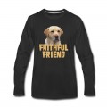 Men's Yellow Lab Faithful Friend Long T-Shirt