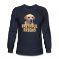 Men's Yellow Lab Faithful Friend Long T-Shirt