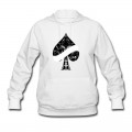 Women's Ace of Spades floral tribal banner spade EMPTY Hoodie