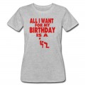 Women's ALL I WANT FOR MY BIRTHDAY IS A BLOWJOB T-Shirt