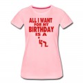 Women's ALL I WANT FOR MY BIRTHDAY IS A BLOWJOB T-Shirt