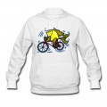 Women's Bicycle Fish , By FabSpark Hoodie