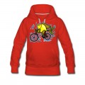 Women's Bicycle Fish , By FabSpark Hoodie