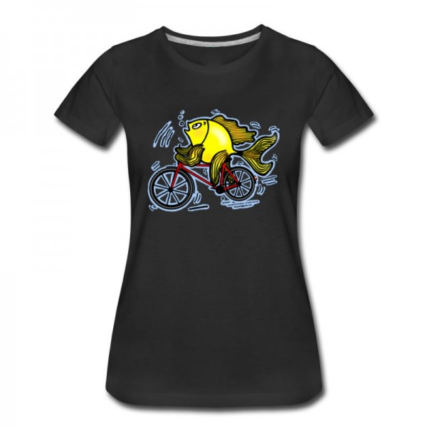 Women's Bicycle Fish , By FabSpark T-Shirt