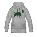 Women's Bull Terrier SIDE 1c Hoodie