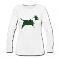 Women's Bull Terrier SIDE 1c Long T-Shirt