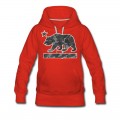 Women's California Bear Flag (Urban Camo) Hoodie