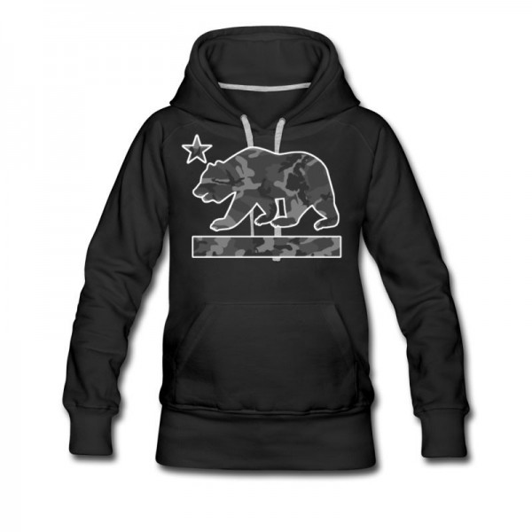 Women's California Bear Flag (Urban Camo) Hoodie