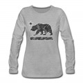 Women's California Bear Flag (Urban Camo) Long T-Shirt