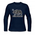 Women's California Bear Flag (Urban Camo) Long T-Shirt