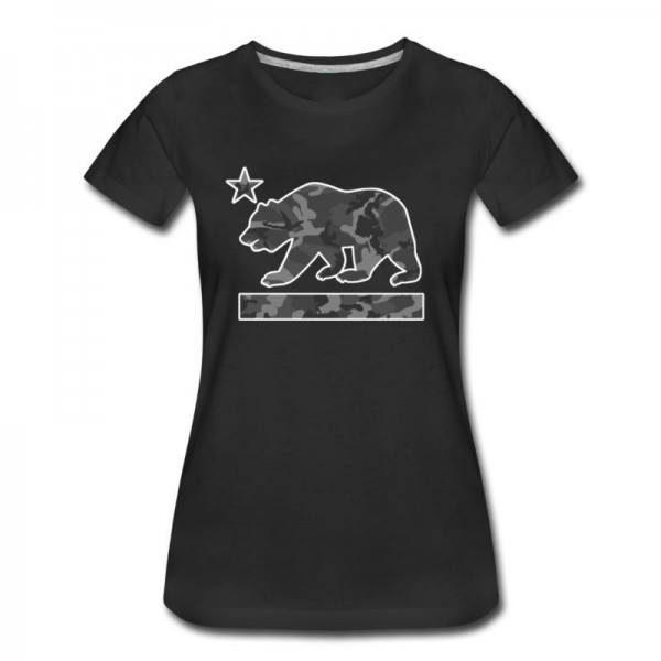 Women's California Bear Flag (Urban Camo) T-Shirt