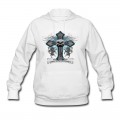 Women's Cross Requiem (White) Hoodie