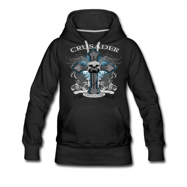 Women's Cross Requiem (White) Hoodie