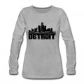 Women's Detroit Skyline Long T-Shirt