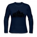 Women's Detroit Skyline Long T-Shirt