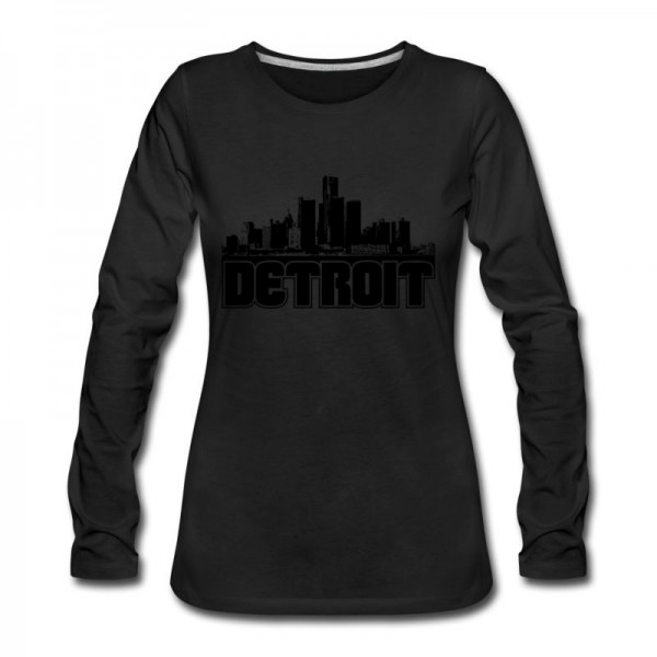 Women's Detroit Skyline Long T-Shirt