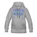 Women's Fresh Purple Camo Drips Hoodie