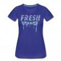 Women's Fresh Purple Camo Drips T-Shirt