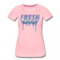 Women's Fresh Purple Camo Drips T-Shirt