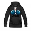 Women's Funny Bowling Humor Get Your Mind Out The Gutter Hoodie