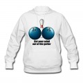 Women's Funny Bowling Humor Get Your Mind Out The Gutter Hoodie