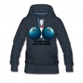 Women's Funny Bowling Humor Get Your Mind Out The Gutter Hoodie