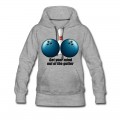 Women's Funny Bowling Humor Get Your Mind Out The Gutter Hoodie