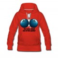 Women's Funny Bowling Humor Get Your Mind Out The Gutter Hoodie